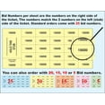 thumbnail image 4 of 500 Pink Chinese Auction Tickets (2 Stub Choices) (10 Bid Numbers per Sheet, Stub w/ "Buyer's Name, Phone & Email"), 4 of 4