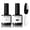 Black White, variant on modelones Cat Eye Gel Nail Polish, 2 PCS 15ML Pink Sliver Holographic 9D Cat Eye Glitter Multichrome Silver Pink Shades Polish with Magnet Soak Off Led Nail Art Gel DIY Salon Gift