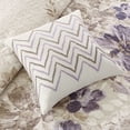 thumbnail image 4 of Madison Park Luna 6 Piece Printed Quilt Set with Throw Pillows in Taupe, 4 of 5