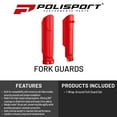 thumbnail image 2 of Polisport Full Wrap Fork Guards for Beta RR 125/200/250/300 2T 2019-2026 | High-Impact Polypropylene, OEM Fit, Red, Durable Enduro Fork Protection, 2 of 8