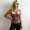 Brown, variant on Elegant Everyday Women's Tank Top Slim Fit Backless Camisole with Lace Trim and Polka Dot Pattern for Casual White S