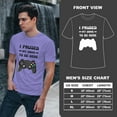 thumbnail image 4 of Greenyef Graphics I Paused My Game to Be Here Video Gamer Gift for Men Teenagers Gaming Funny Graphic T-Shirt Style-19 (Violet, X-Large), 4 of 6