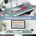 thumbnail image 6 of Leather Keyboard and Mouse Desk Mat Office Desk Accessories Protective Office Desk Decor Desk Pad Mat for Gaming, Work from Home, Office Black and White Dog 16.5" x 35.4", 6 of 9