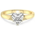 thumbnail image 3 of 4 Carat IGI Certified Heart Shape Lab Grown Diamond Engagement Ring | 14K Yellow Gold | Arielle Solitaire Diamond Ring | FG-VS1-VS2 Quality Friendly Diamonds, 3 of 4