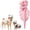#C, variant on Dinosaur Skeleton Pet Costume, Pet Dinosaur Costume (#A,Medium) | Plush Halloween Pet Hood Outfit for Cats and Dogs, Adjustable Soft Dino Outfit for Halloween & Dress-Up Play