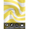 thumbnail image 7 of Yellow Striped Cloth Napkins Set of 4 Reusable Dinner Napkins, Modern Simple Monochrome Geometric White Cocktail Napkin Washable Table Napkins for Wedding/Holiday Party/Baby Shower 20"x20", 7 of 7