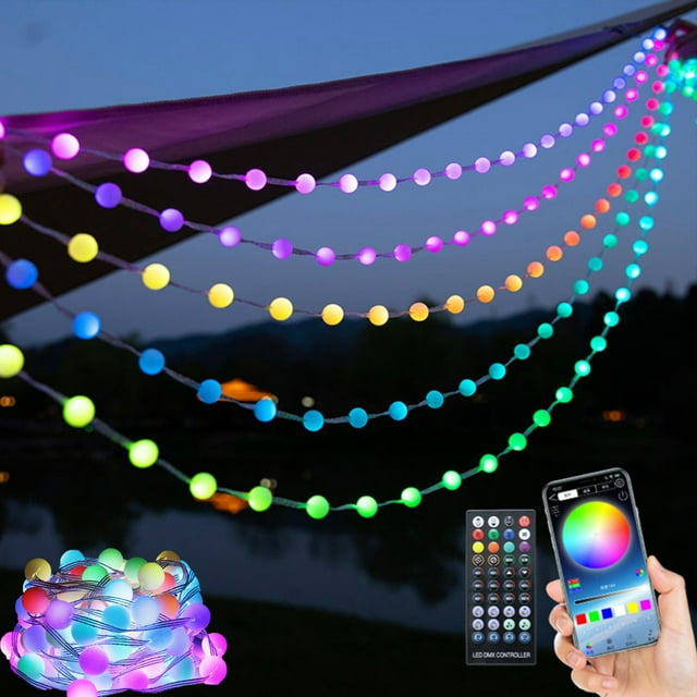 Sentmoon Lights for Bedroom String Lights Indoor Smart LED Strip Lights Smart Leather Line Bar Colors with App Control and Music Sync LED Lights for Bedroom Kitchen TV Party