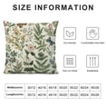 thumbnail image 5 of Qinduosi Spring Pillow Covers Inch Set of  Green Plant Flower Throw Pillows Covers Floral Outdoor Decorative Square Linen Farmhouse Cushion Covers for Home Sofa Bed Couch, 5 of 5