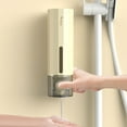 thumbnail image 1 of Dispensador de jabón 450ml/15.84oz Tipo empuje montado en la pared | Dispensador de espuma para lavar manos en baños y hoteles | Plástico amarillo | Prensa fácil | A prueba de fugas | Ahorro de, 1 of 8