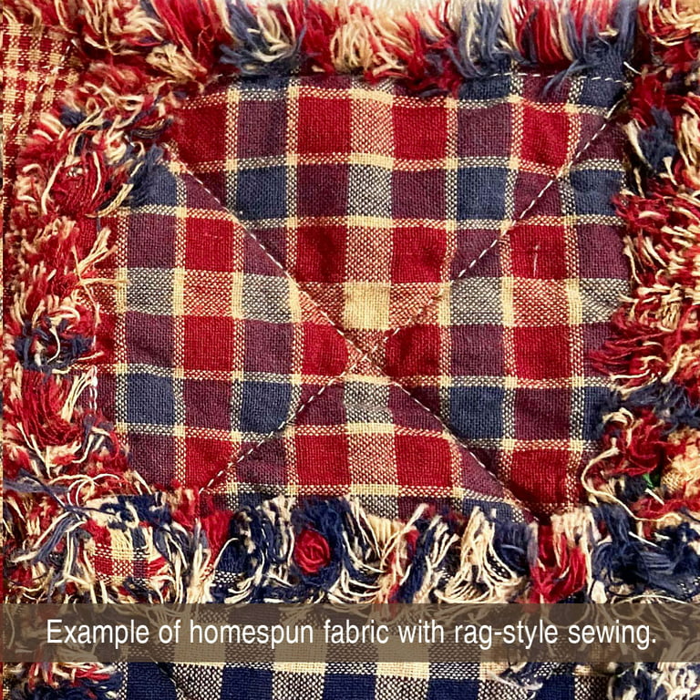 40+ American Heritage Charm Pack Red Blue 6 inch Precut Cotton Homespun  Fabric Squares by JCS 6 inch Squares
