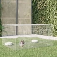 thumbnail image 1 of vidaXL 2-Panel Rabbit Cage 110x79x54 cm Galvanised Iron, 1 of 4