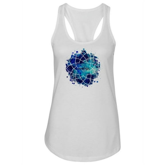Watercolor Mandala Flower Tank Women -Image by Shutterstock, Female Large