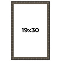 19x30 Frame Black Bamboo Solid Wood Picture Frame Width 1.5 Inches | Interior Frame Depth 0.5