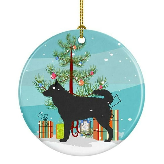 Mudi Christmas Ceramic Ornament