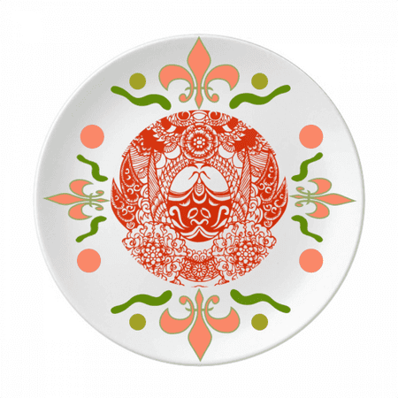 

Chinese Beijing China Head Flower Ceramics Plate Tableware Dinner Dish