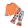 thumbnail image 3 of uukiA Infant Girls 12-24 Months And 2-5Years Pants Set Halloween Kids Costume Flared Pants Two Piece Set, 3 of 3