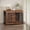 38.6", variant on S-HOME Wooden Dog Crate Furniture On Wheels for Small Dogs, 27.2 Inch Indoor Dog Kennel With Double Doors and Storage Space
