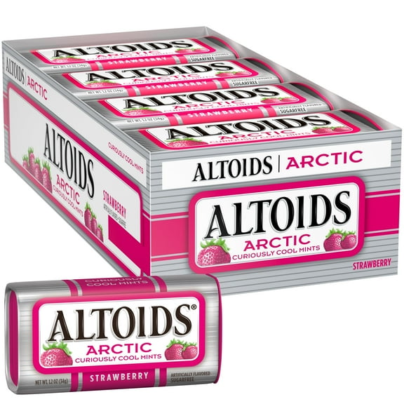 Altoids Strawberry Mints, 1.2 Ounce Each (8 Pack, 9.6 Ounce Total)