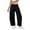 01-pants 69#Black, variant on Womens High Waist Wide Leg Casual Trousers for Soft Palazzo Pants with Pockets Comfortable Elastic Waistband Stretch Streetwear