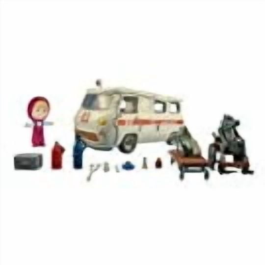 Masha & The Bear House Of Michka Play Set - 2 Figurines & 15 Accessories, For Kids Ages 3+