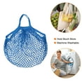 thumbnail image 5 of Uxcell Cotton Mesh Bag, 15x13.8" Reusable Mesh Net String Grocery Bags Organizer Blue, 5 of 6
