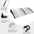 thumbnail image 3 of Zimtown 35.4"x 77" Window Awning Patio Hollow Sheet UV Black Holder, 3 of 10