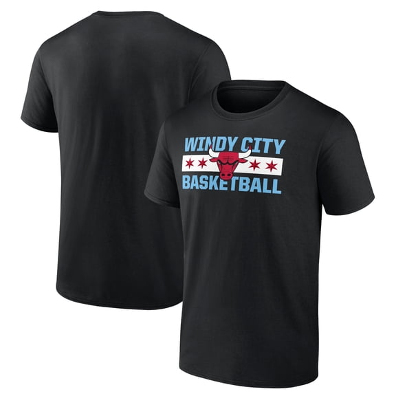 Men's Black Chicago Bulls Hometown Collection Windy City T-Shirt