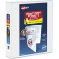 thumbnail image 1 of shiyou-Heavy Duty View 3 Ring Binder, 2 Inch, One Touch, White, 4 Pockets, 540 Sheet Capacity, PVC Free (79792), 1 of 4