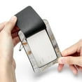 thumbnail image 7 of Square PU Leather Luggage Tags - 2 Pack with Privacy Cover and Stainless Steel Ring - Suitable for Travel, Backpack, Handbag - Suitcase Tags, Travel Tag Marble Texture, 7 of 7