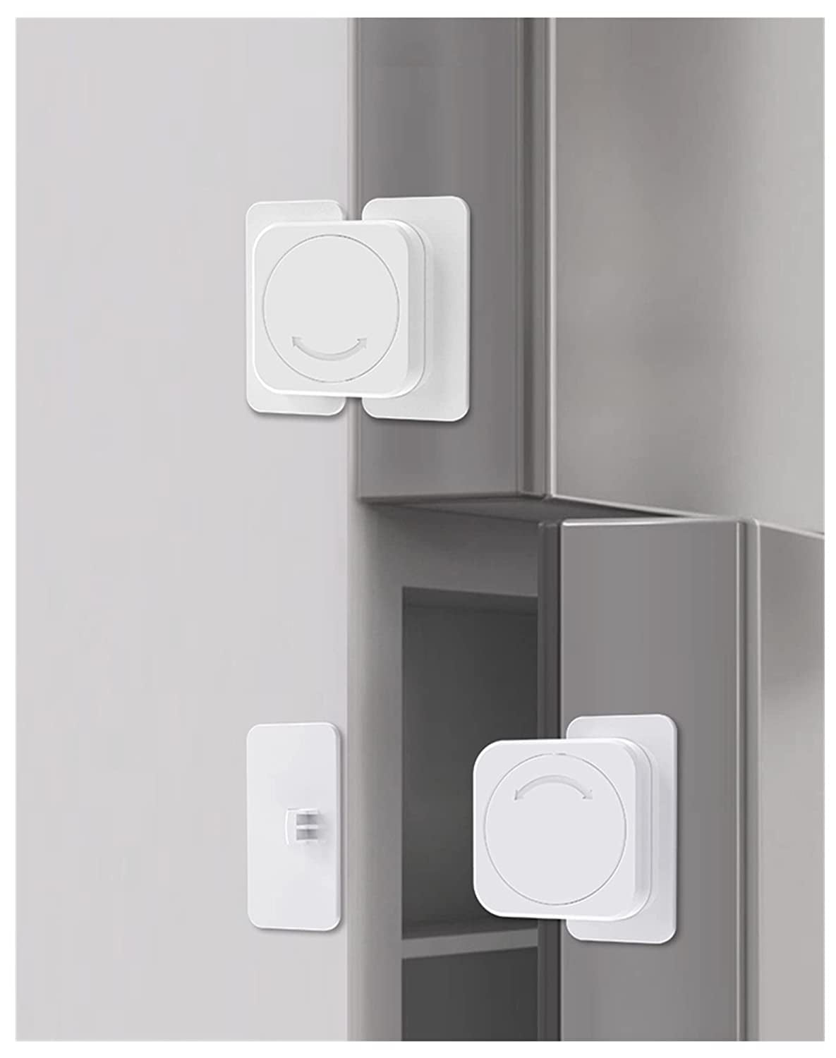 QINGYU Child Safety Locks, 4 Pack Baby Safe Concealed