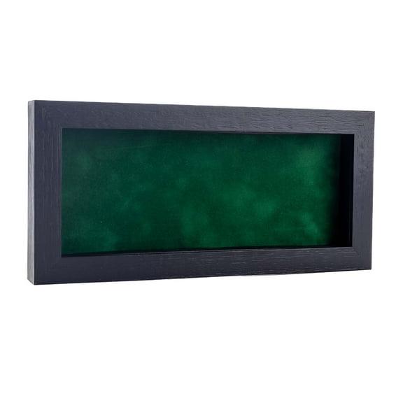 10x20 Shadow Box Frame Textured Black Wood | With a 3/4" Usable Display Depth | Includes a Forest
