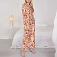 thumbnail image 3 of Balery Funny Food Conjunto de Pijama con Estampado para Mujer, Conjunto de Dos Piezas con Manga Larga, Ropa de Dormir Suave con Bolsillos, Pijamas Cómodos-Small, 3 of 7
