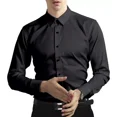thumbnail image 2 of Camisa Slim Fit Manga Larga Para Hombre Casual, 2 of 7