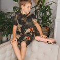 thumbnail image 4 of Fotbe Koi Fish Tranquility Pijama Estampada de 2 Piezas para Niños – Ropa de Dormir de Manga Corta Cómoda para Niños y Niñas, Camiseta y Shorts de Algodón-Small, 4 of 6
