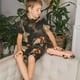 thumbnail image 4 of Fotbe Koi Fish Tranquility Pijama Estampada de 2 Piezas para Niños – Ropa de Dormir de Manga Corta Cómoda para Niños y Niñas, Camiseta y Shorts de Algodón-Large, 4 of 6