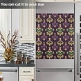 thumbnail image 3 of Yayeee Magnetic Dishwasher Cover for The Front Decoration Home Kitchen Machine Sticker Protector, Gold and Purple Floral Pattern, 3 of 6