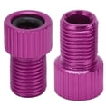 thumbnail image 1 of Suodoka Adaptador Válvula Presta a Schrader Aluminio Bicicleta Púrpura 2 Pzas (1.5 x 0.95 cm / 0.6 x 0.4 in), 1 of 9