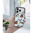 thumbnail image 5 of WIRESTER Shockproof Soft Rubber Cover Case for Apple iPhone 17 Pro 6.3" 2025, Brindle Brown English Bulldog Funny Playful Postures On Light Blue Background, 5 of 5