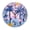 Fclock023, variant on YladaFaie Bedroom Wall Clock Summer Flamingos Silent Non-Ticking Electronic Clocks, Modern PVC Handing Clock Decorative for Kitchen Living Room Bedroom Office Garden Outdoor 12 Inch