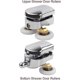 thumbnail image 3 of Shower Door Rollers, Plastic Door Wheels, for DIY 4-6mm Glass, 23mm Diameter (2 Upper Rollers and 2 Lower Rollers) (23MM), 3 of 5