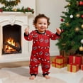 thumbnail image 2 of Family Matching Superhero Pajamas Set Red Comic Hero Graphic Long Sleeve Sleepwear for Christmas Gifts, 2 of 4