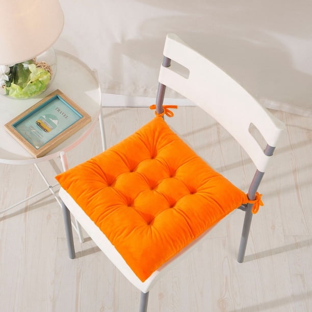 Ganfancp Interior Exterior Jardín Patio Casa Cocina Oficina Silla Asiento Cojín Almohadillas Ofertas Flash Cojín de Terciopelo Cristal Color Sólido*1