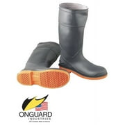 Onguard Industries Size 13 SureFlex Gray 16'' PVC Resistant Knee Boots With Safety-Loc Orange Outsole, Steel Toe And Removable Insole
