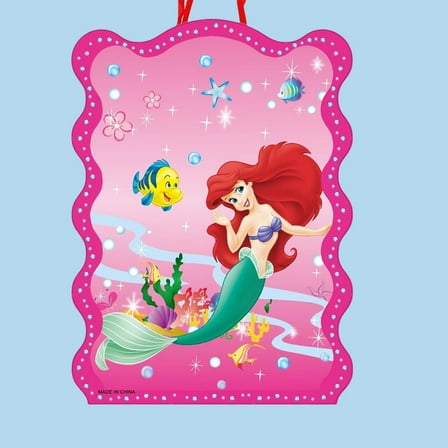 2pcs Ariel Anime Pull String Piñata - Candy Filled Safe Birthday Party Game | Easy Open Pinata Toy with No Stick Needed