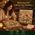 thumbnail image 5 of MInHoues Christmas Nativity Scene Diamond Painting DIY Kit, Christmas Wall Decor Dot‑Art Craft Set, Holiday Hand‑Making Supplies for Home Indoor Christmas Decoration, 5 of 7