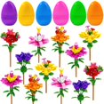 thumbnail image 1 of Flor de Pascua Building Blocks DIYDEC con huevos de Pascua, 12 unidades, 1 of 6
