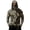 Army Green, variant on Men Hooded Long Sleeve Sun Protection Jacket Camouflage Print Lightweight Pullover Outdoor Casual Top with Zipper Pocket