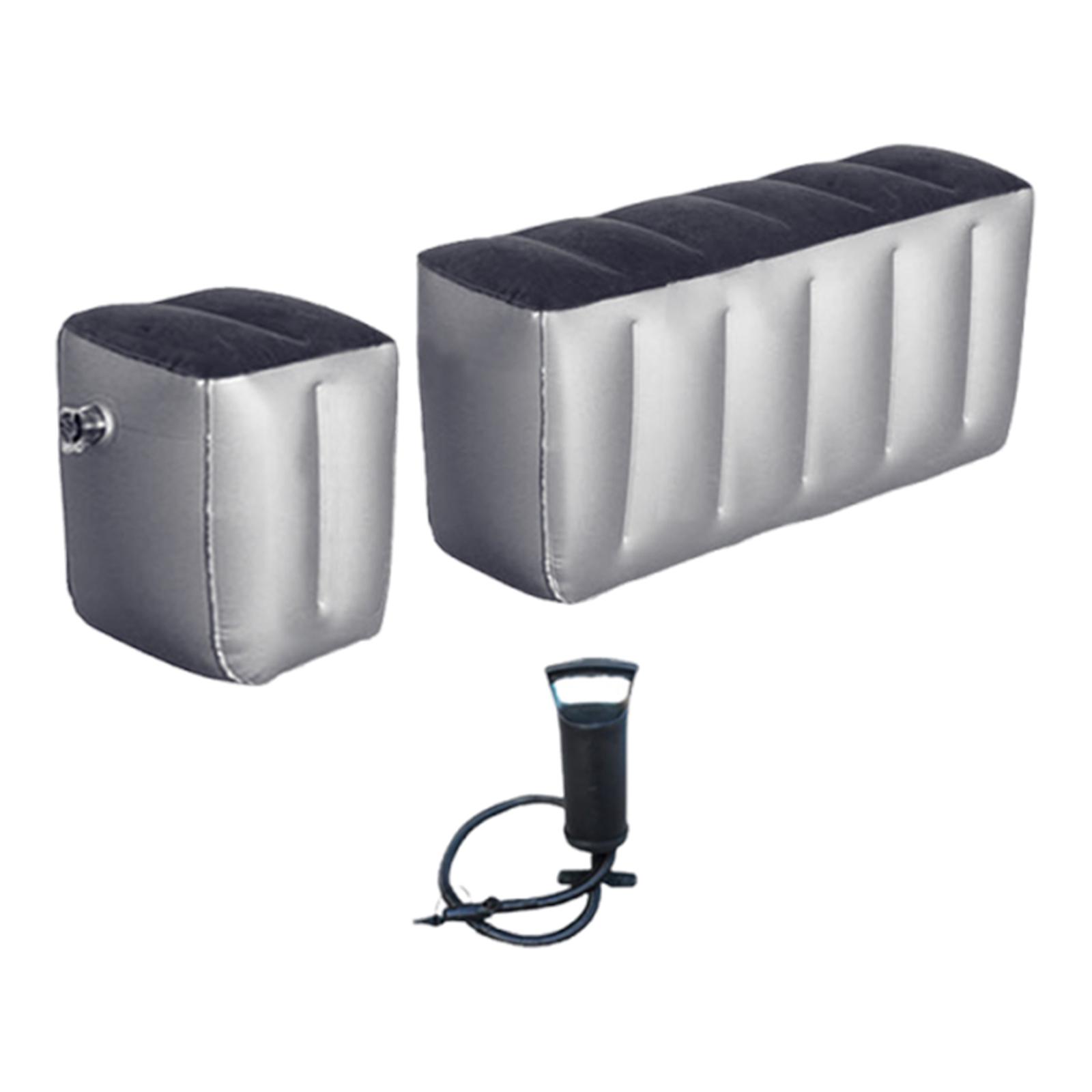 QSTDGVPW 2 Pieces Car Travel Inflatable Mattress Back Seat Gap Pads Air Bed Cushions Straight