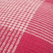 Rizzy Home Plaid Hot pink Decorative Pillow Cover