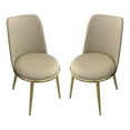 thumbnail image 3 of Furniture of America Agorthin Metal 7-Piece Dining Set in Gold, 3 of 6